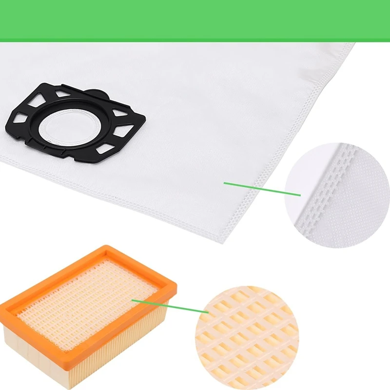 Sacs d'aspirateur 2.863-006.0 filtre pour Karcher WD4 WD5 WD6 WD5P WD6P Premium, pièces de rechange