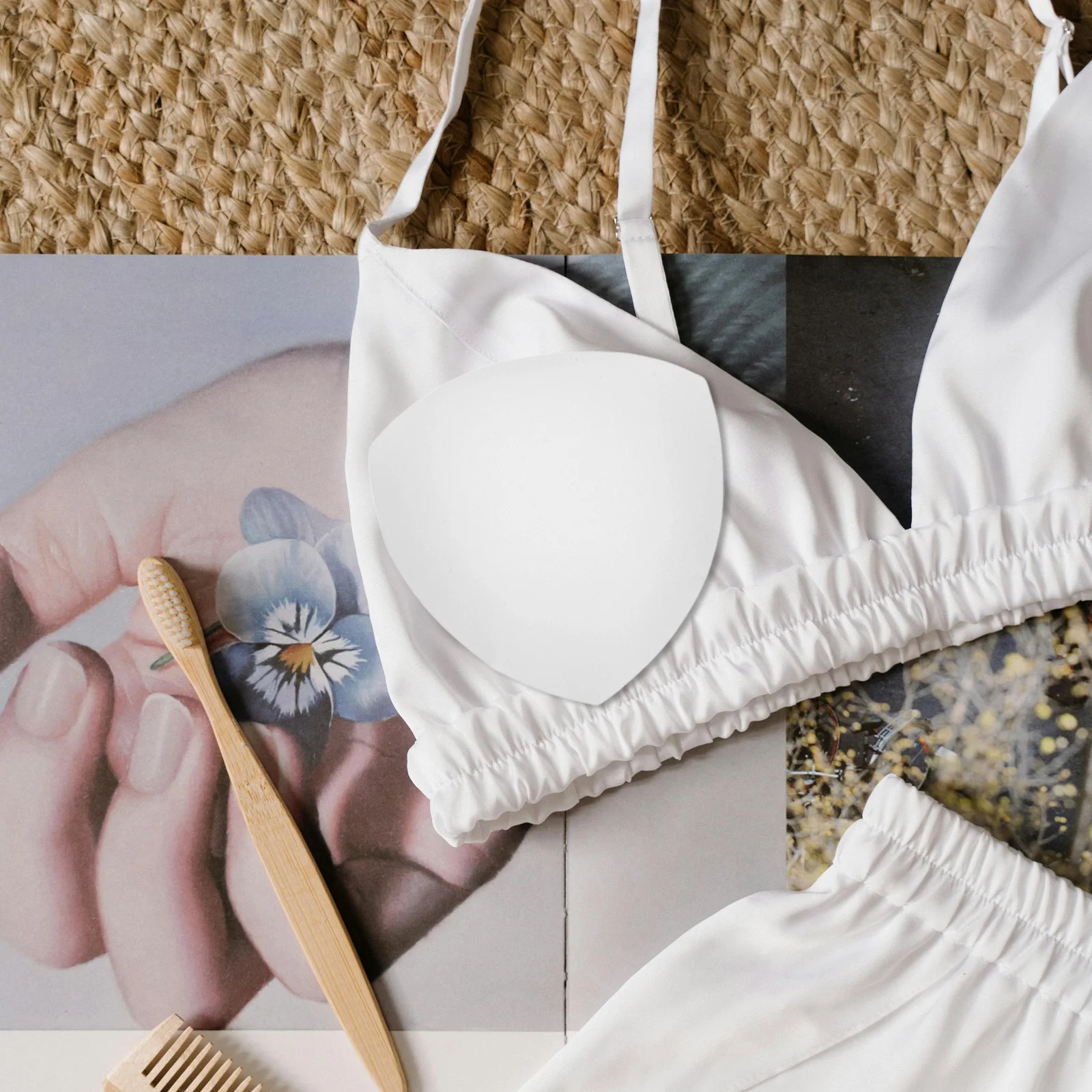 

Women Reusable Bra Inserts Pads Eco-Friendly Material Lightweight Travel All- A Cup Bras