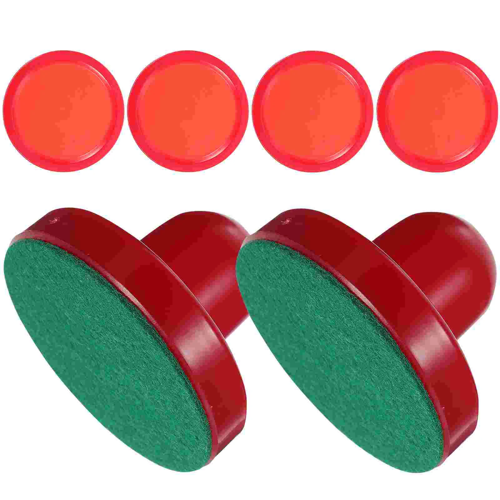 

8 PCS Hockey Air Paddles and Pushers Handles Replacement Putter Red Supplies Child