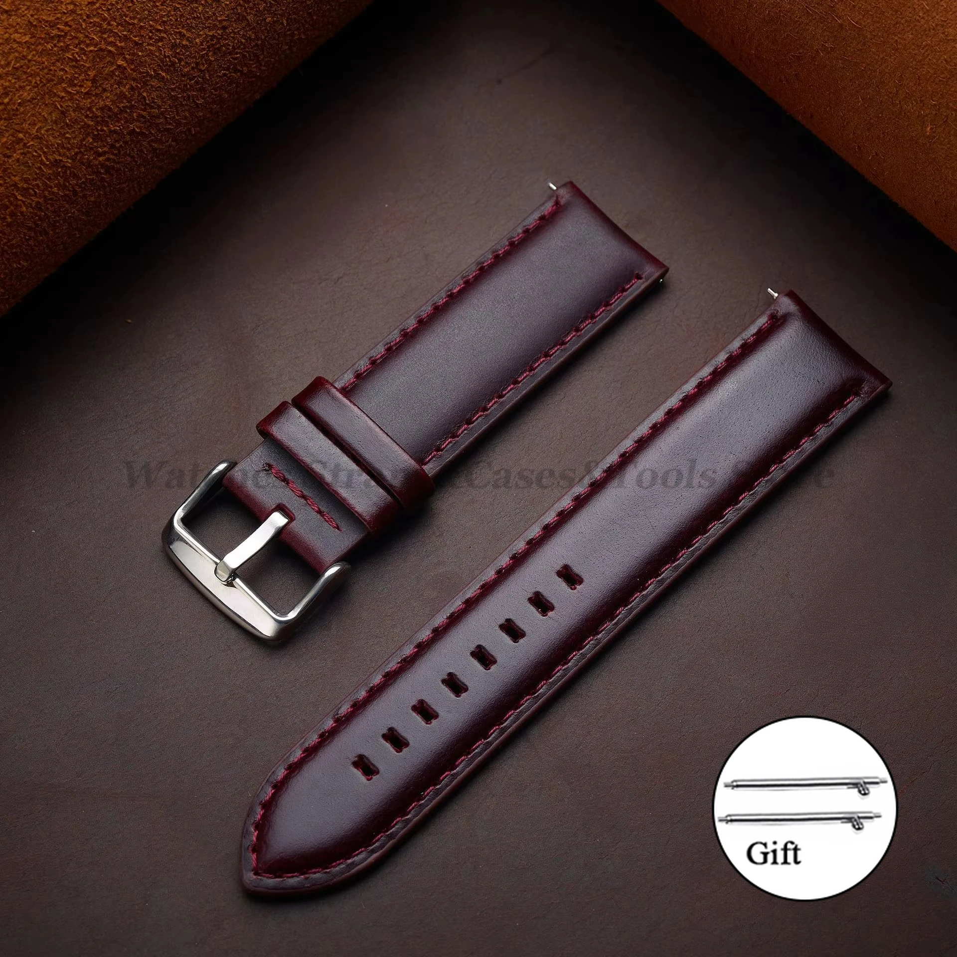 Echtes Lederarmband 18mm 20mm 22mm 24mm 26mm Vintage Rindsleder Uhrenarmband für DW Schnellverschluss-Armband Universal-Armband