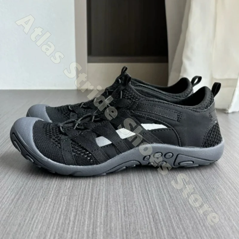 Women's Knit Mesh Water Shoes Quick-Dry Drawstring Closure Non-Slip Sole Breathable Casual Walking Summer Light Shoestweight
