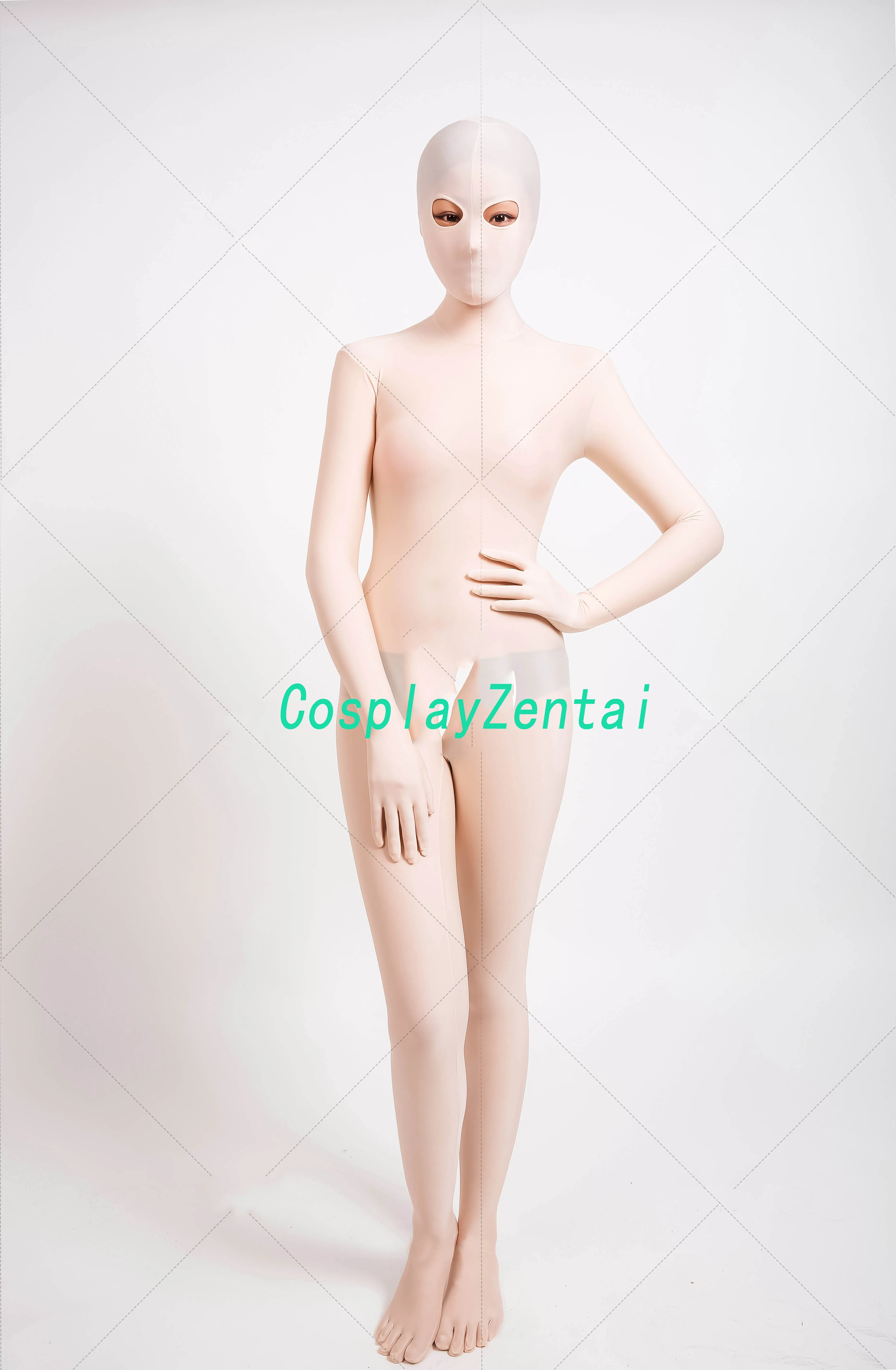 Flesh Cosplay Zentai Suit New Spandex Fabric Fullbody Zentai Suit with toes Cosplay Costume Halloween Costume Tight Suit