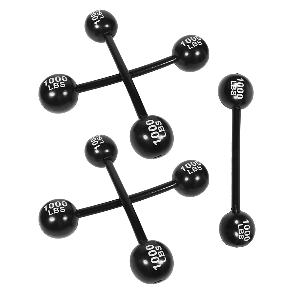 

5pcs Inflatable Thickened Dumbbell Barbell Party Favors Halloween Props Circus Theme Gym Decorations Blow Up Strongman Costumes