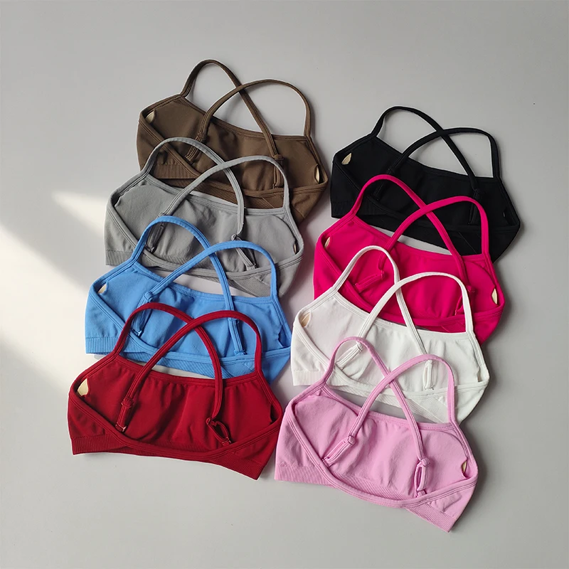

Seamless Women Fitness Yoga Bras Race Back Sports Bras Nylon Top Women Bra Sexy Running Breathable Underwear For Women Gym Suit