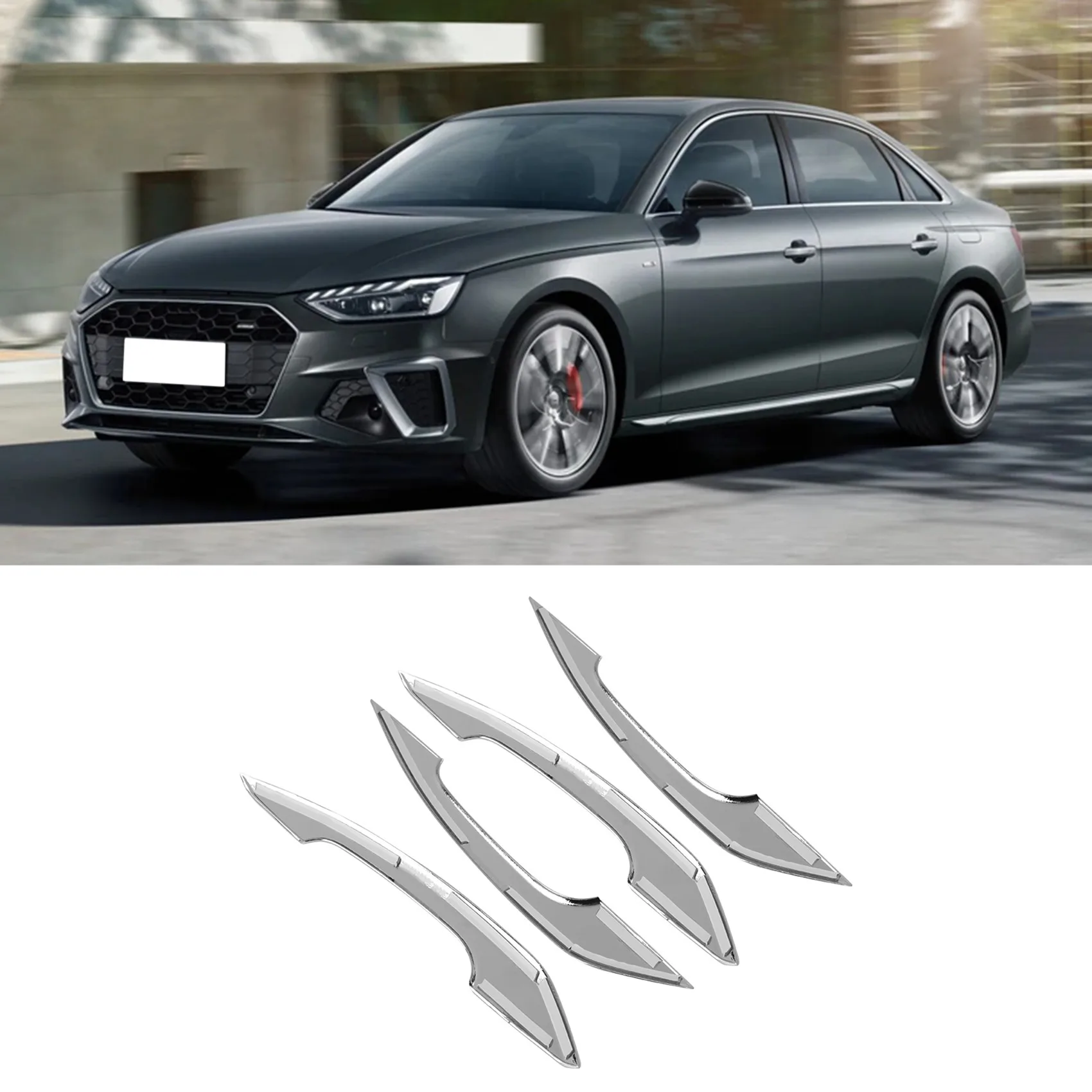 

N29R_Car Exterior Door Handle Cover Trim Strip-for Audi A4 (2017-2020) B
