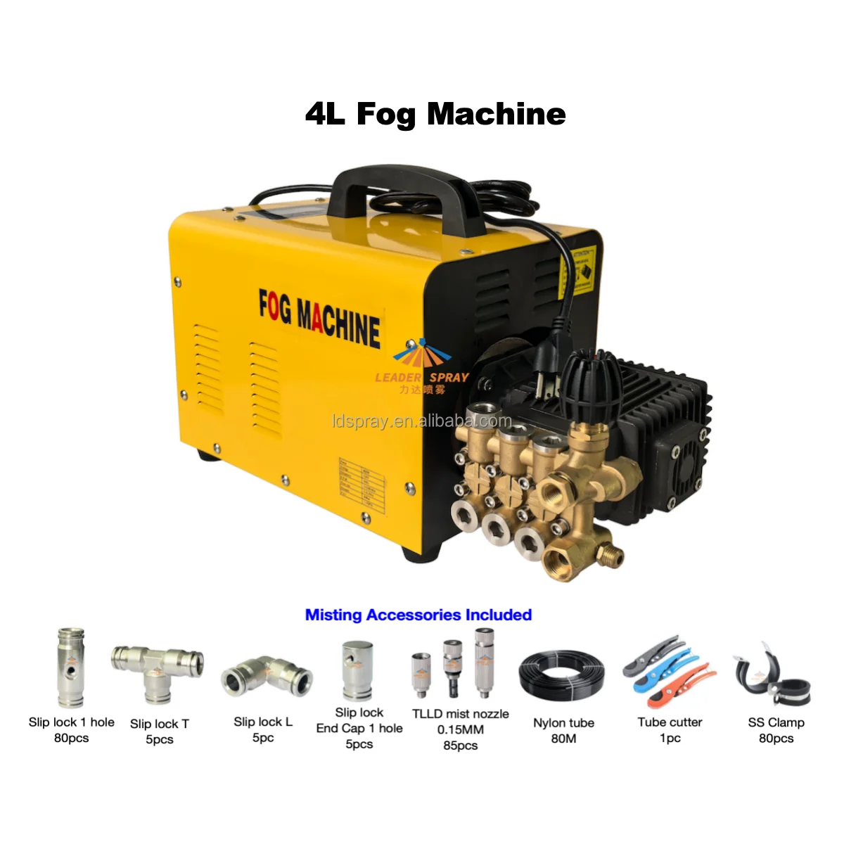 4L fog maker, garden agricultural humidification cooling system, dust-proof and fog remover