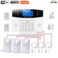 Sgooway Tuya Smart Wireless Wired Wifi gsm Burglar Alarm System Security Home With Auto Dial Motion Door Sensor Detector