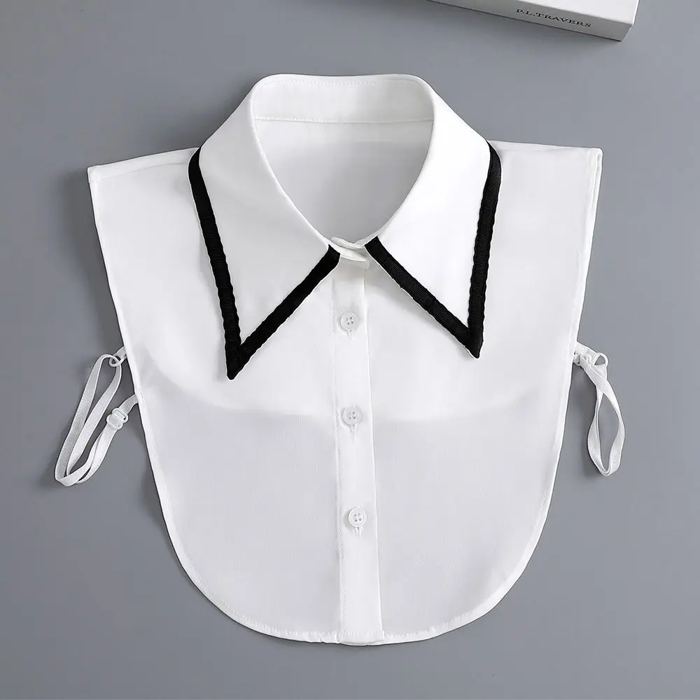 New Lapel Fake Collar Vintage Detachable Shirt Collar for Women Blouse Sweater False Collar Lapel Top Neckwear Ties