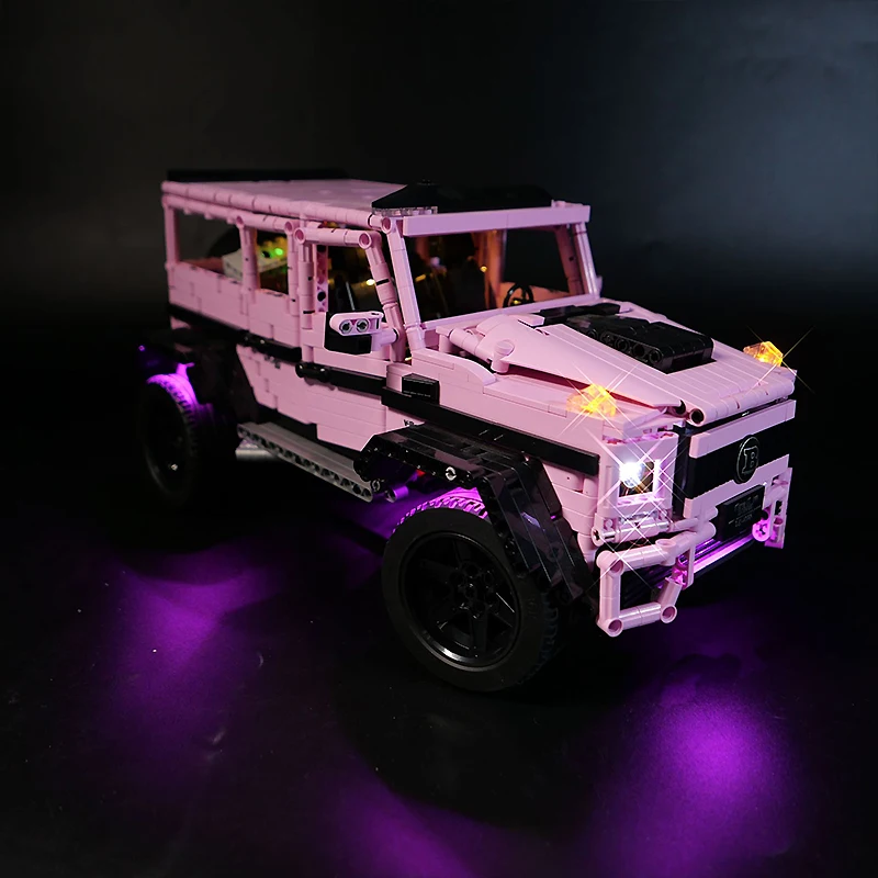 DIY RC LED 라이트 키트, LEGO J903 기술 럭셔리카 로고, 블록 모델 제외, LED 라이트 전용