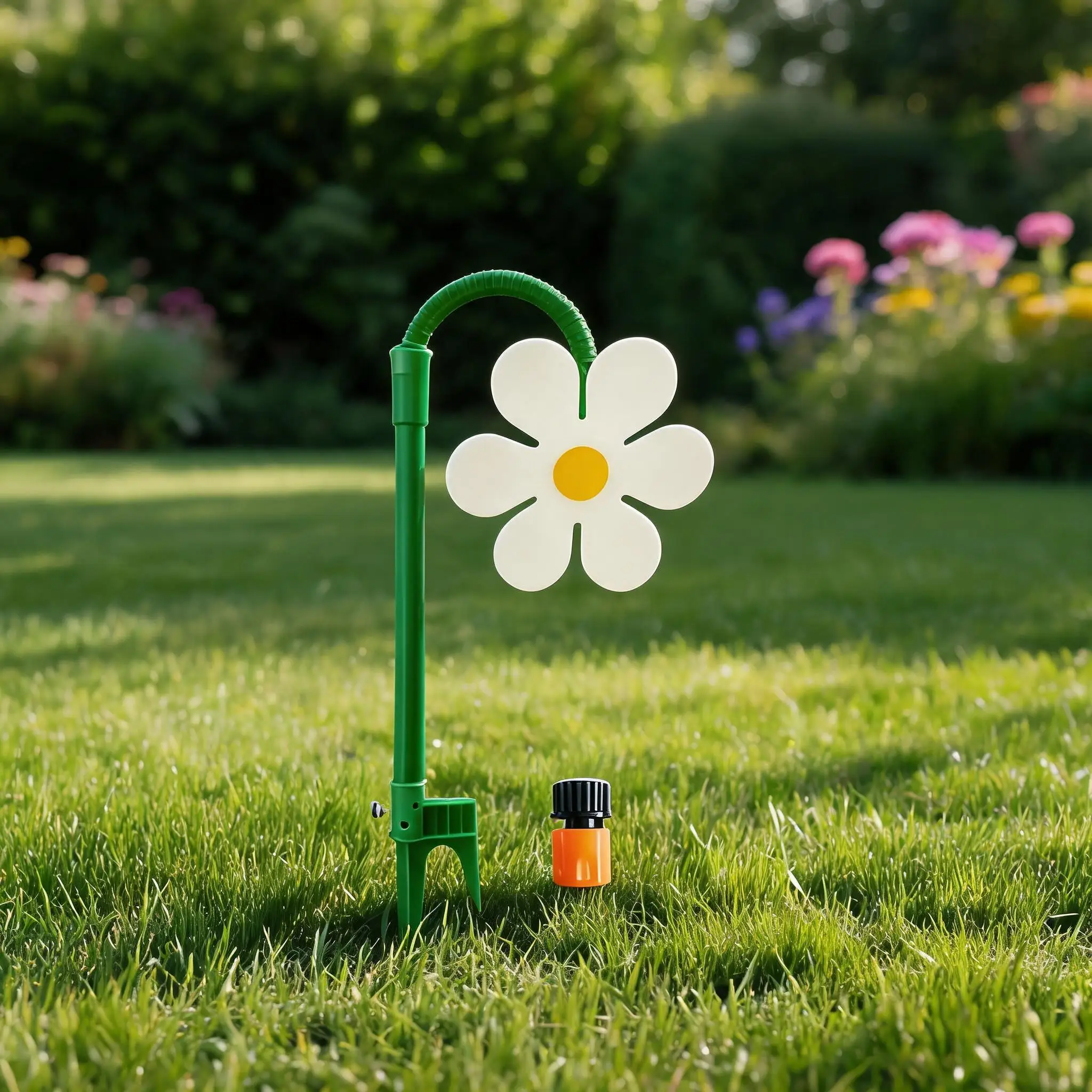 Flower Sprinkler With 3/4 Inch Adapter 360° Rotating Water Sprinkler For Yard Lawn & Garden Replacement Automatic Watering