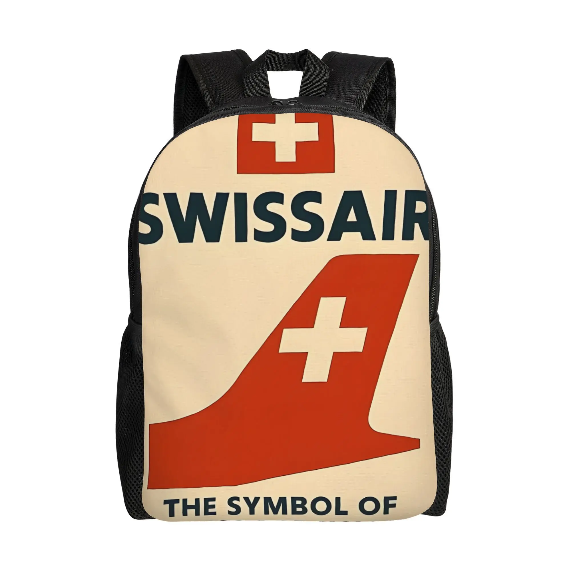 

Swiss Air's fashionable printed backpack