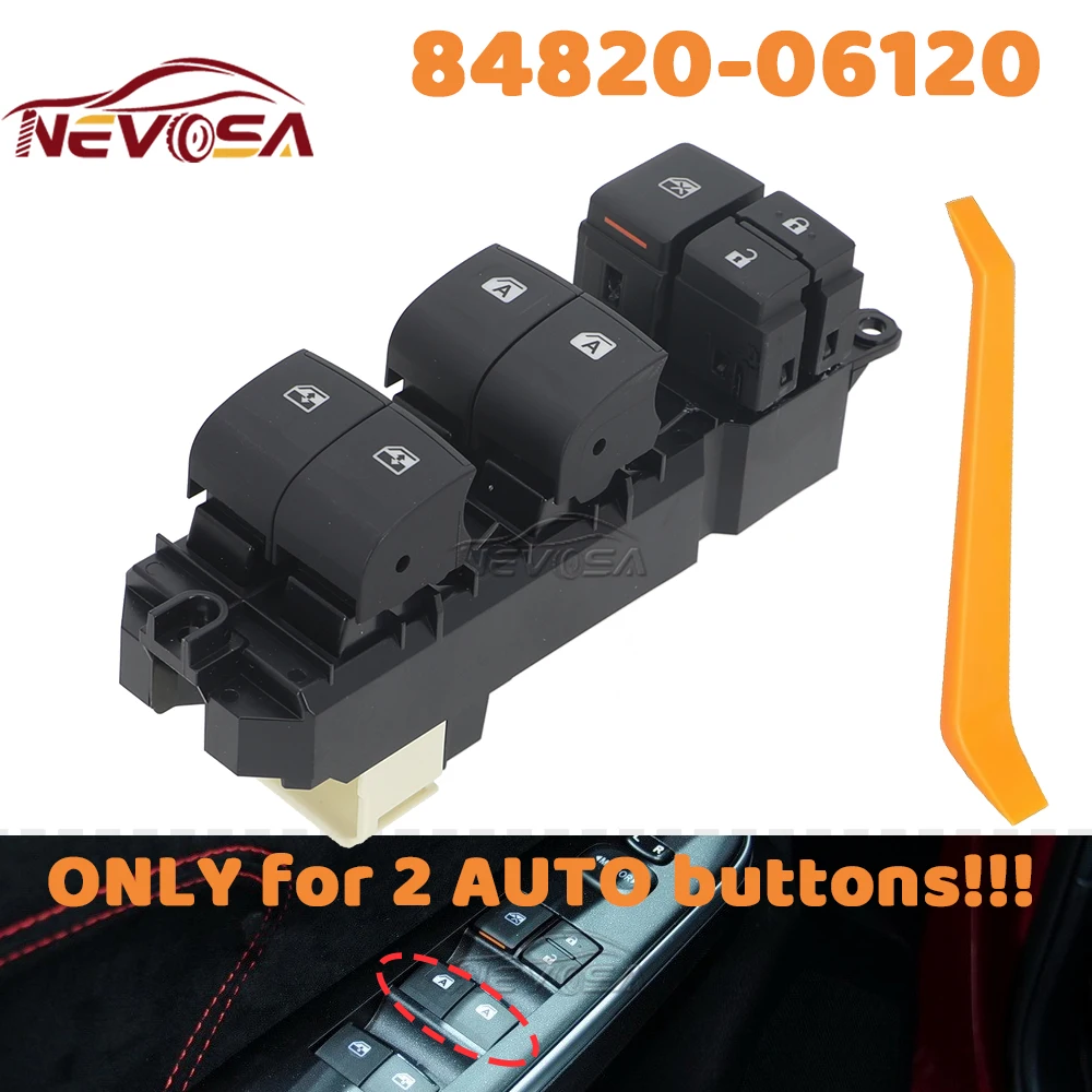 Front Left Driver For 2Auto For Toyota Camry 2015 2016 2017 Electric Master Power Window Switch Button 84820-06120 8482006120