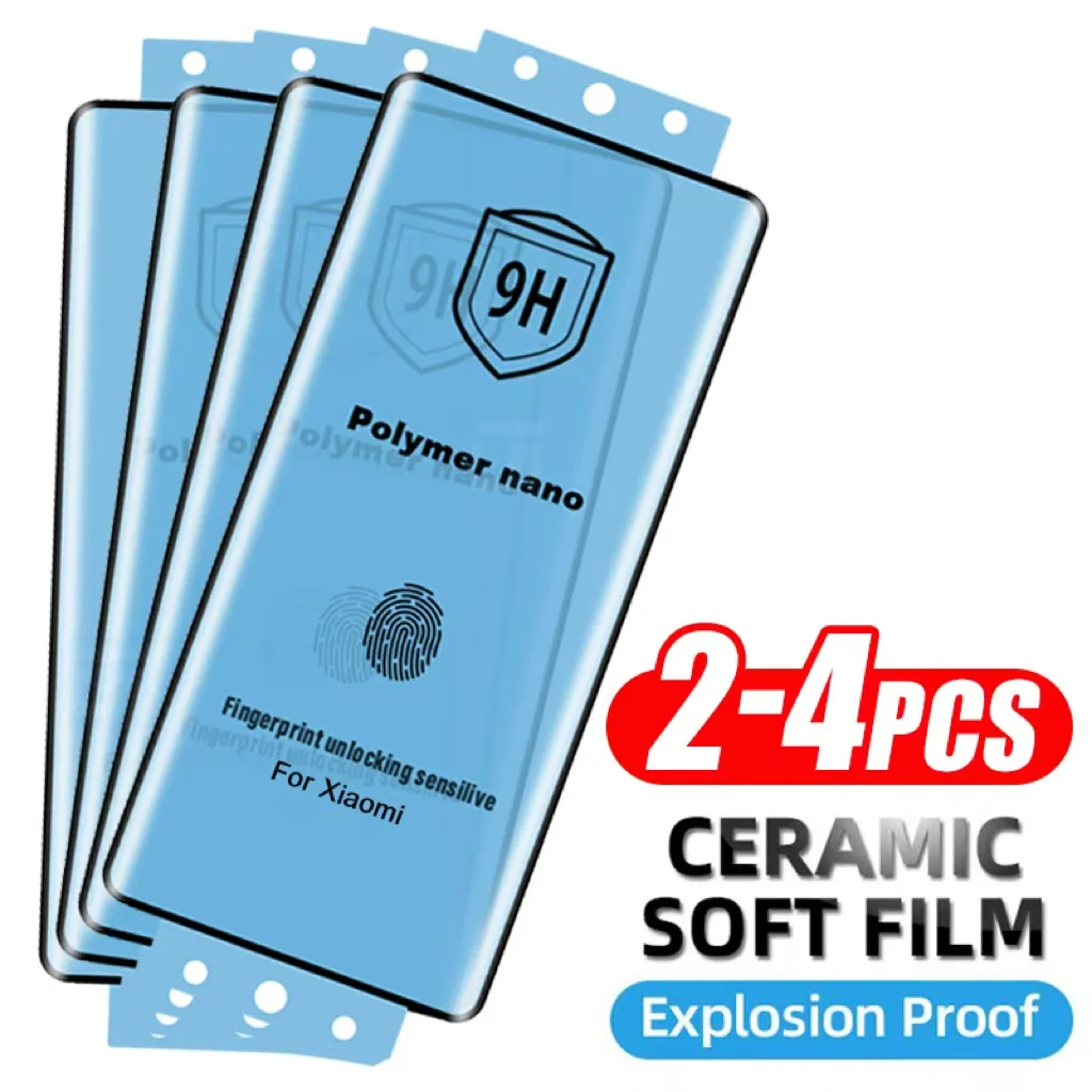 2-4Piece Curved Ceramic Soft Film for for Xiaomi Poco X7 Screen Protector for Redmi Note 14 Pro Plus 5G 4G (Global) Not Glass