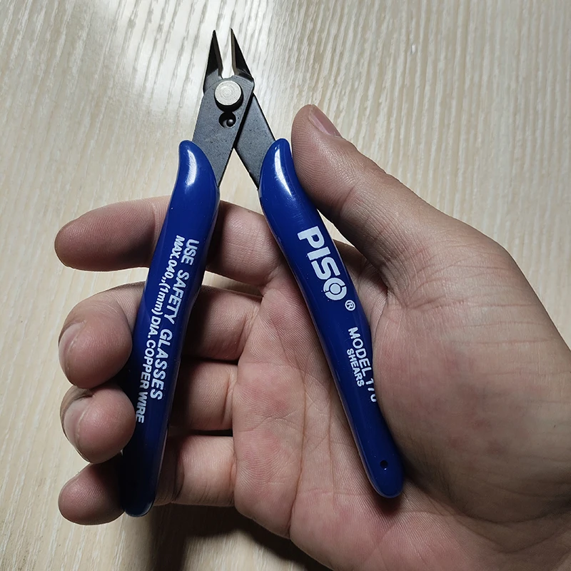 1pc High Manganese Steel Diagonal Pliers, Electrical Wire Cable Cutters with Flush Nipper Side Snips, Hand Tools for Cutting