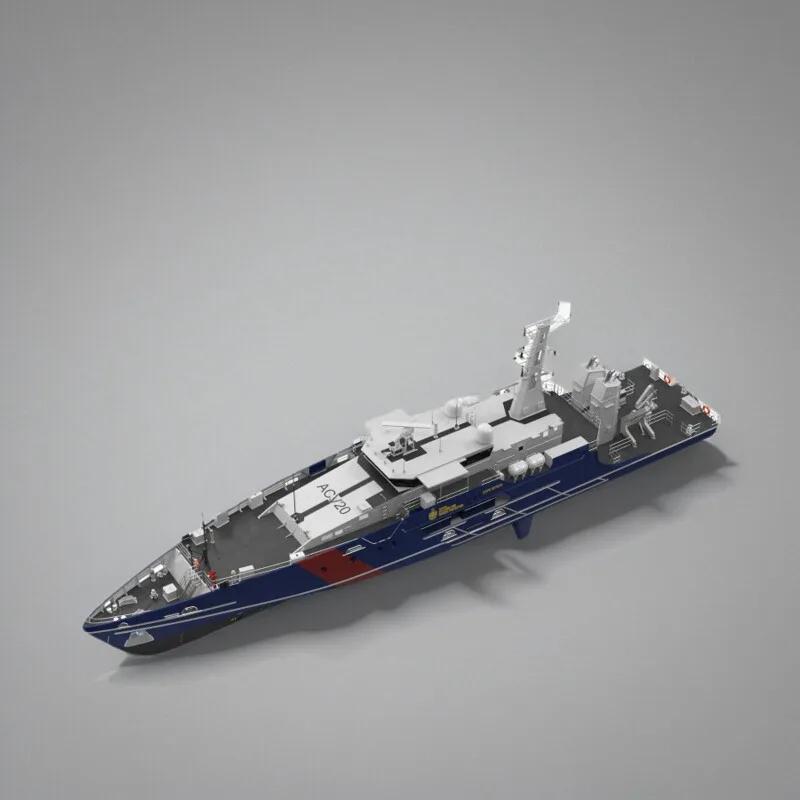 1/64 RC Boat 91cm Dual Brushless Motor Coast Guard Remote Control Ships Resin 3D Printing Molding  RC Schiffe Model Kit Ship Toy
