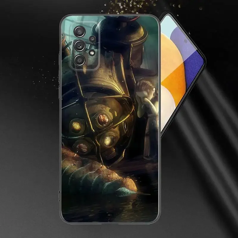 B-BioShock Game Phone Case For Samsung A91 80 70 53 42 32 30 20 A50 30S 50S 21S 20S A20E Black Case