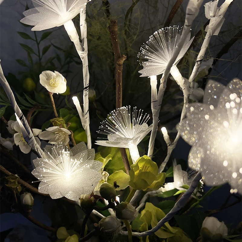 LEDツリーブランチフラワーライト,ロマンチックな雰囲気,部屋の装飾,新鮮な花,スターライト,バレンタインデー,新しい