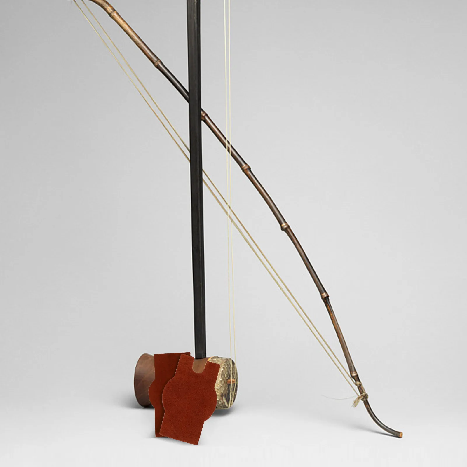 

2 Pcs Non-slip Mat Instrument Accessories Skid Pad Erhu Anti-skid Wear-resistant Anti-slip Supply Piano Cushion