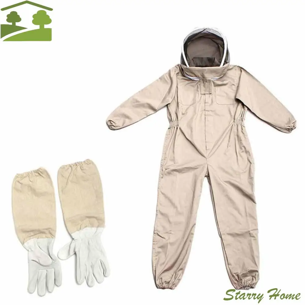 

Вентилируемый дизайн, защитные костюмы для пчеловодства, прочный профессиональный костюм для пчел с перчатками, защитное оборудование