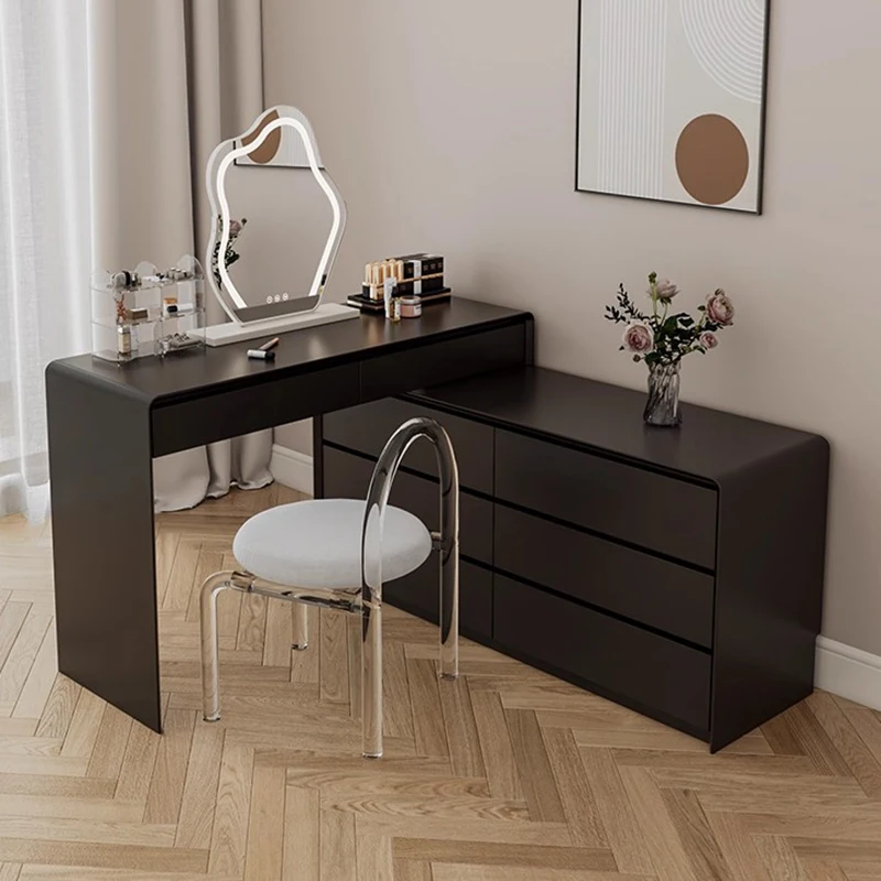 

Adjustable Luxury Dressing Table Vinity Modern Multifunction Dressing Table Mirror Drawers Schminktisch House Accessories