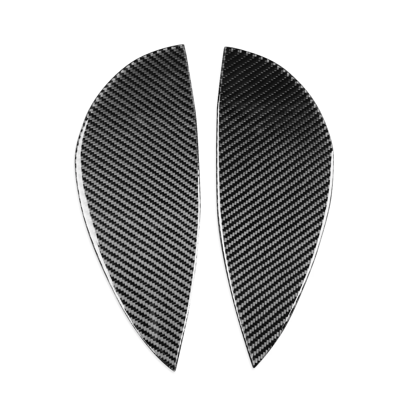 For BMW 3 Series E90 2005-2012 Car Interior Trim Accessories Real Soft Carbon Fiber Stickers Front Gutter Decorative Panel Adhes
