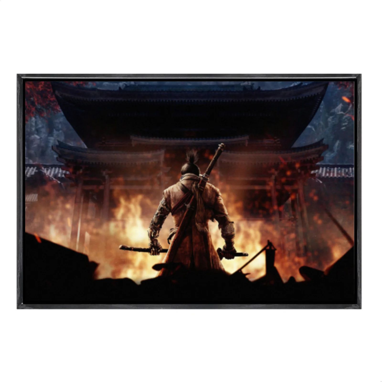 

Japanese Manga Multi-Size Canvas Poster Double Framed Wall Art, Sekiro Home Decor for Living Room Bedroom