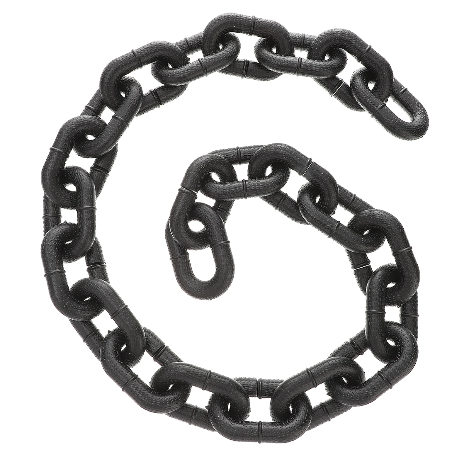 

Decor Iron Chain for Halloween Costume Party Plastic Chain Prop Lightweight Proper Size Festive Atmosphere Strong