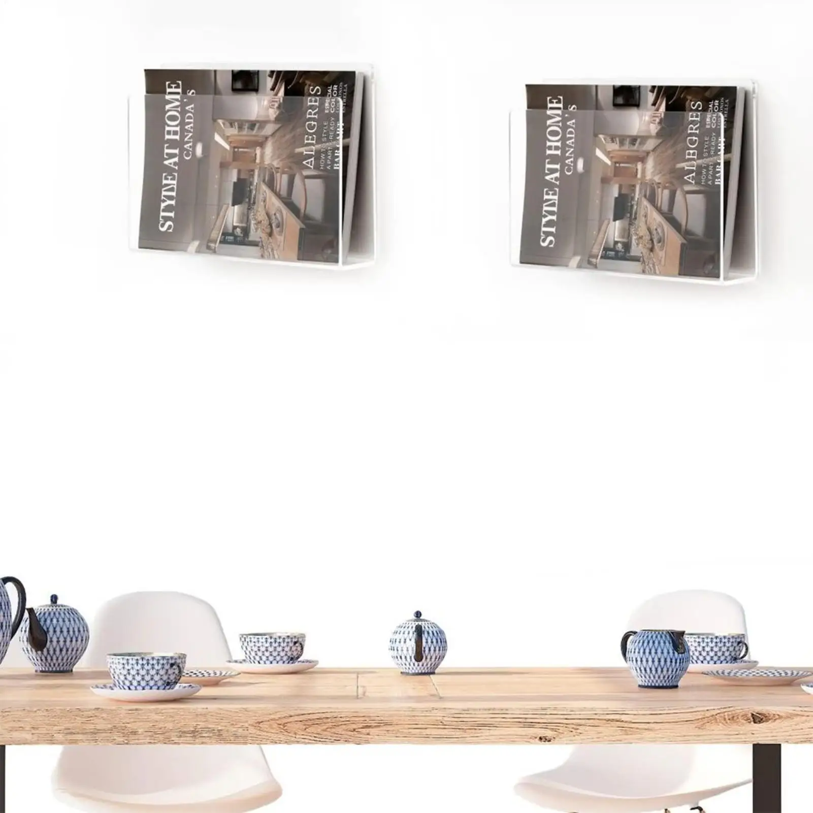 

Настенный держатель для файлов, прозрачная акриловая стойка для выставки товаров, настенный держатель для файлов, подставка для брошюр для бумажной почты, писем, книг, документов