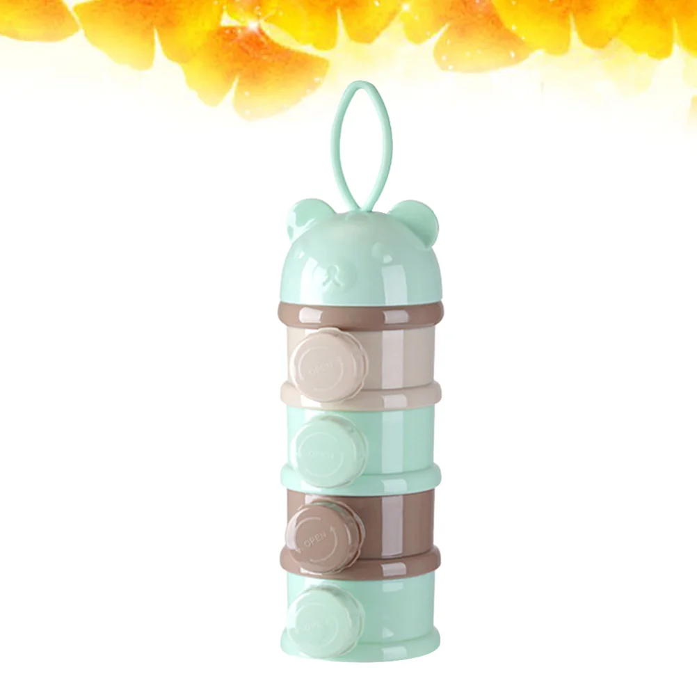 

Baby Food Containers Portable Blender Feeding Tool Snack Milk Powder Storage Packaging 4 Layers Newborn