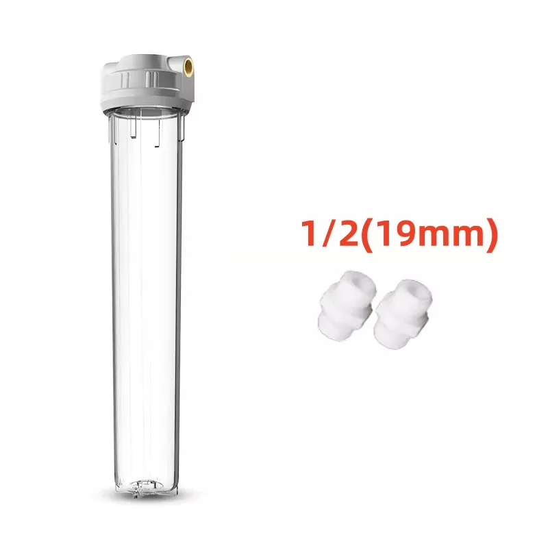 High quality food grade 20 inch 1/2 3/4 filter water filter housing filter cartridge transparent front filter for running water