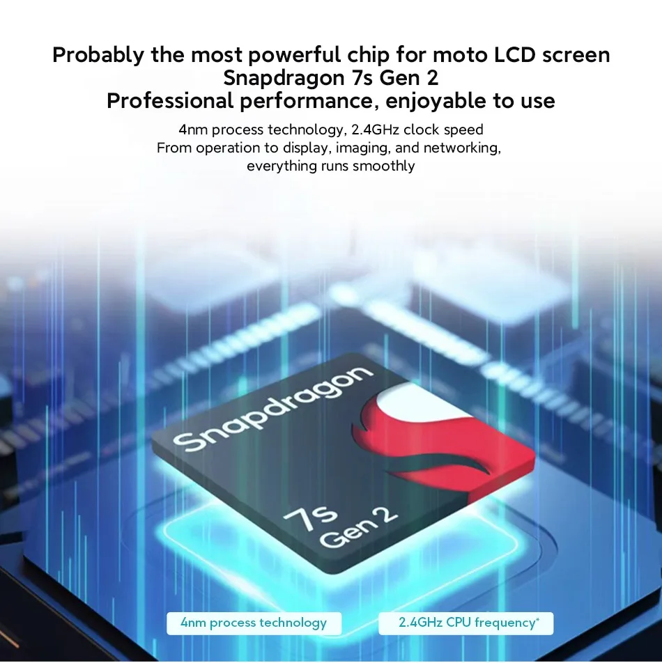 Global Rom Lenovo Motorola G100 Snapdragon 7s Gen2 LPDDR4X 6.72inch 2400*1080 LCD Screen 120HZ TypeC 30W Charging 2.4GHz Phone