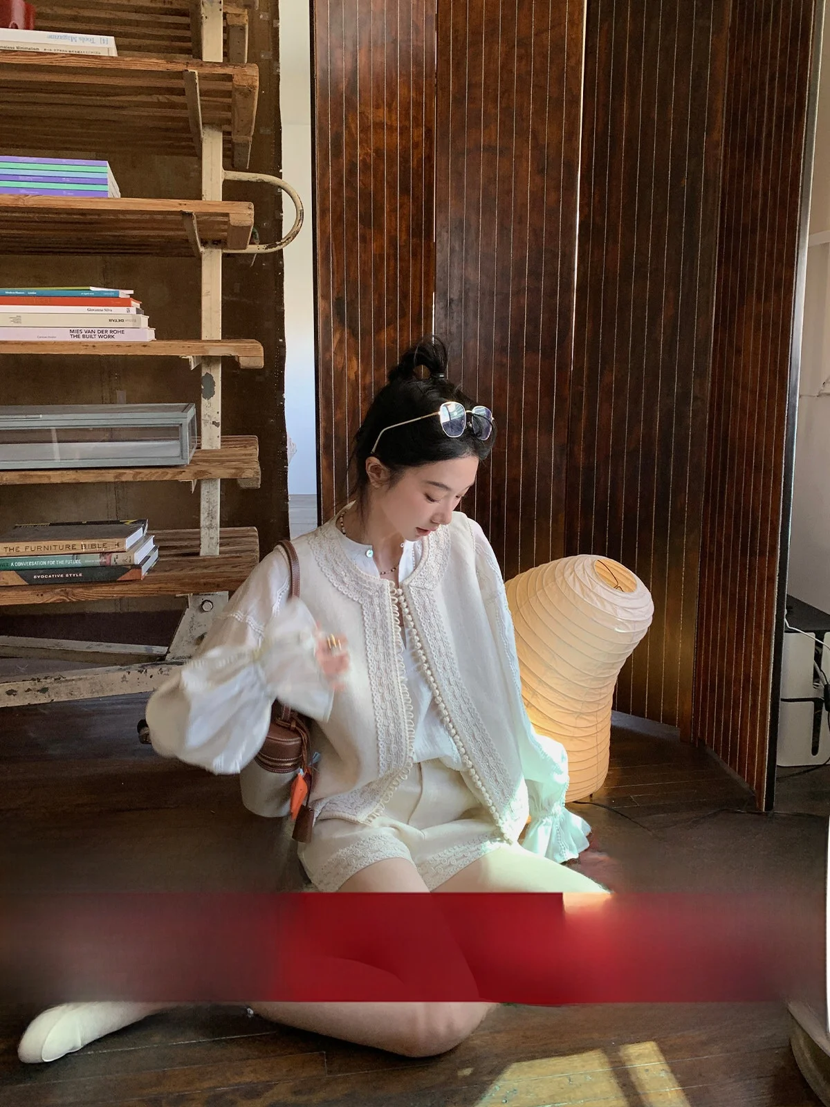 

Женский летний тонкий жилет Ouyang Linen с рюшами и пуговицами, в стиле ретро, с круглым вырезом, на одной пуговице, однотонный