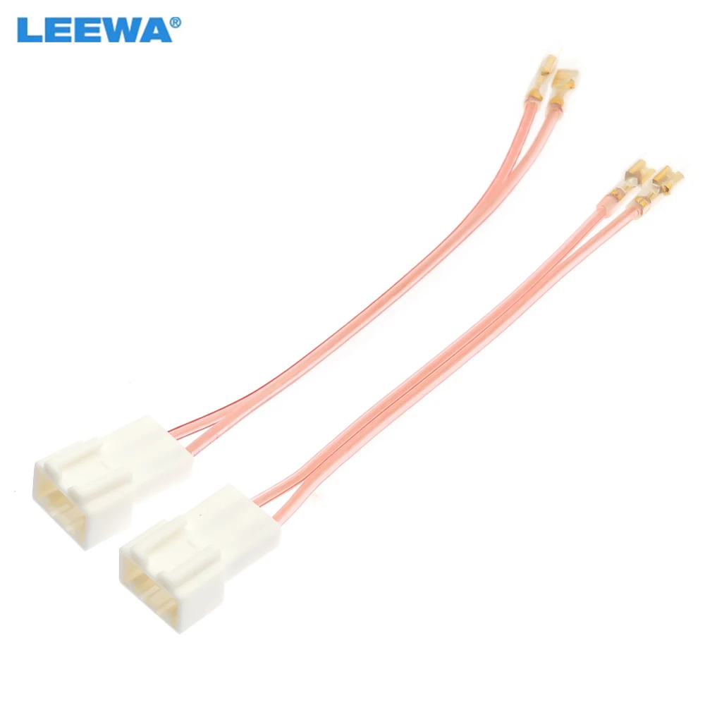 

LEEWA Car 4Pin Stereo Speaker Wire Harness Adaptors For Bestune Auto Speaker Replacement Connection Wiring Plug Cables