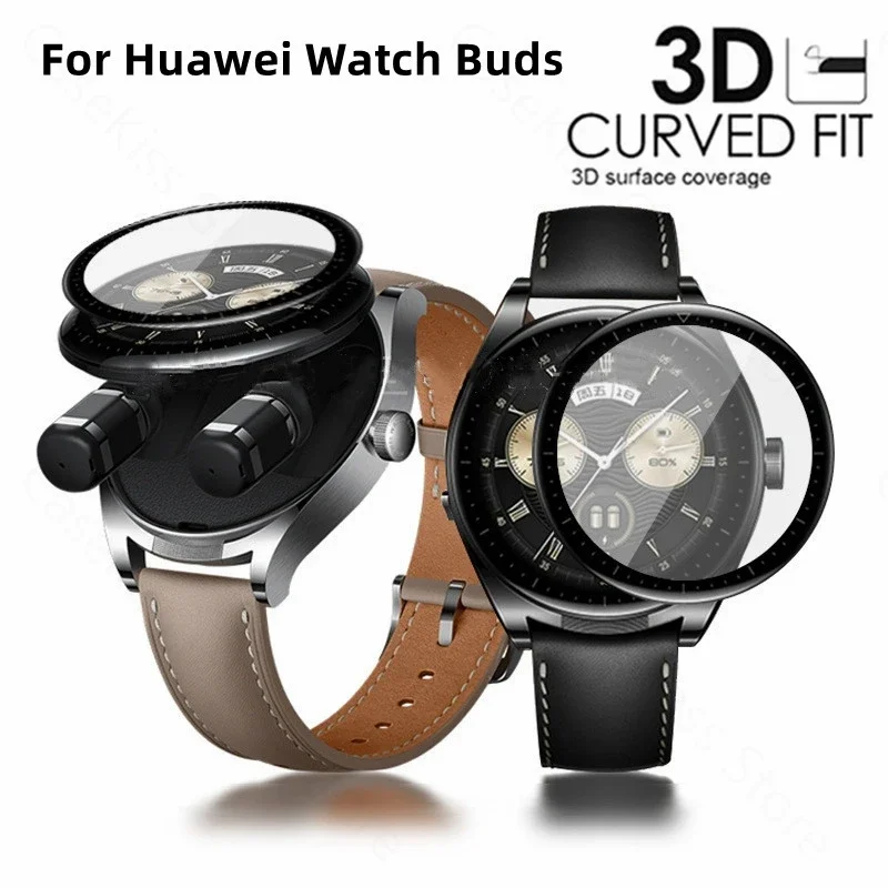 1-3PCS 3D Curved Film For Huawei Watch Buds Screen Protector