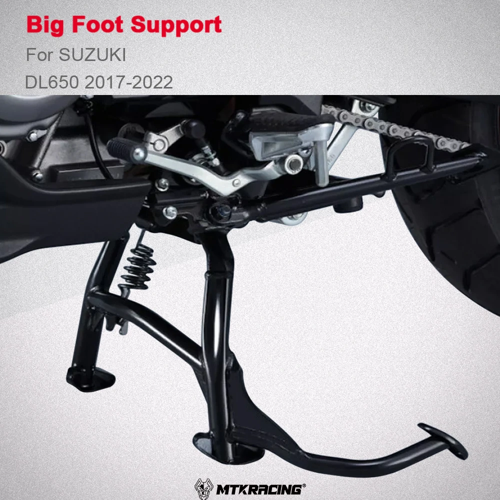 MTKRACING Big foot support For SUZUKI DL650 2017-2022 Kickstand Center Central Parking Stand Bracket Center Support Rack Foot