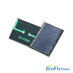 1PC   3V  100mA 125mA Mono/Polycrystalline Solar Panel /Solar Cell Battery Module Epoxy Board PET Power Generation Board