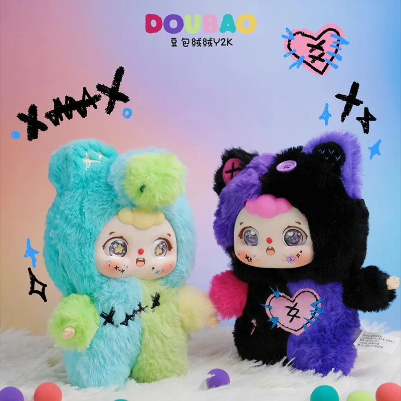 

DOUBAO V4 Y2K Series Plush Blind Box Movable Eyepiece Doll Bag Pendant Dolls Mystery Box Anime Figure Xmas Surprise Gift Toys