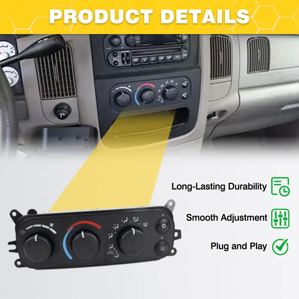 

Car A/C Air Conditioner Heater Climate Control Module 599-212, 55055905AA For Dodge Ram 1500 2002 2003 2004 2005