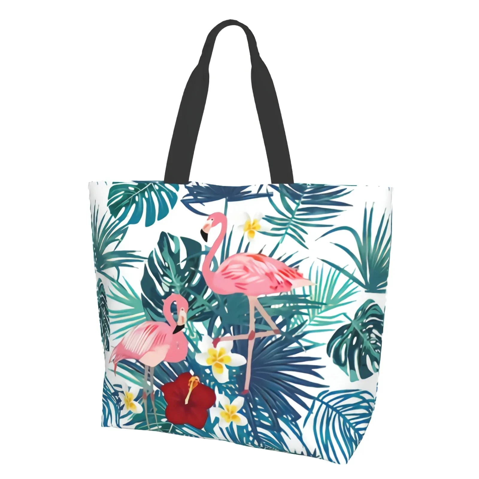 

Large Pink Flamingo Tote Bag Shoulder Bag Casual Daily Bags for Work Gym Beach Travel