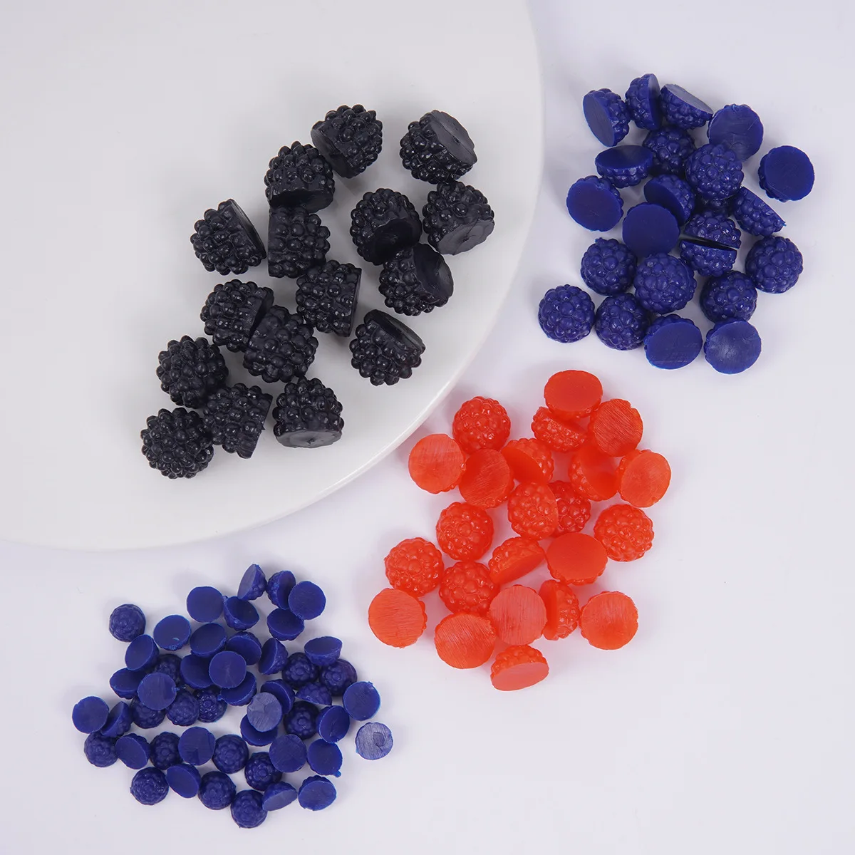 

5pcs Artificial Mini Fruit Mulberry Raspberry Treeberry Handmade Diy Dessert Decoration Simulation Ornaments Doll Accessories