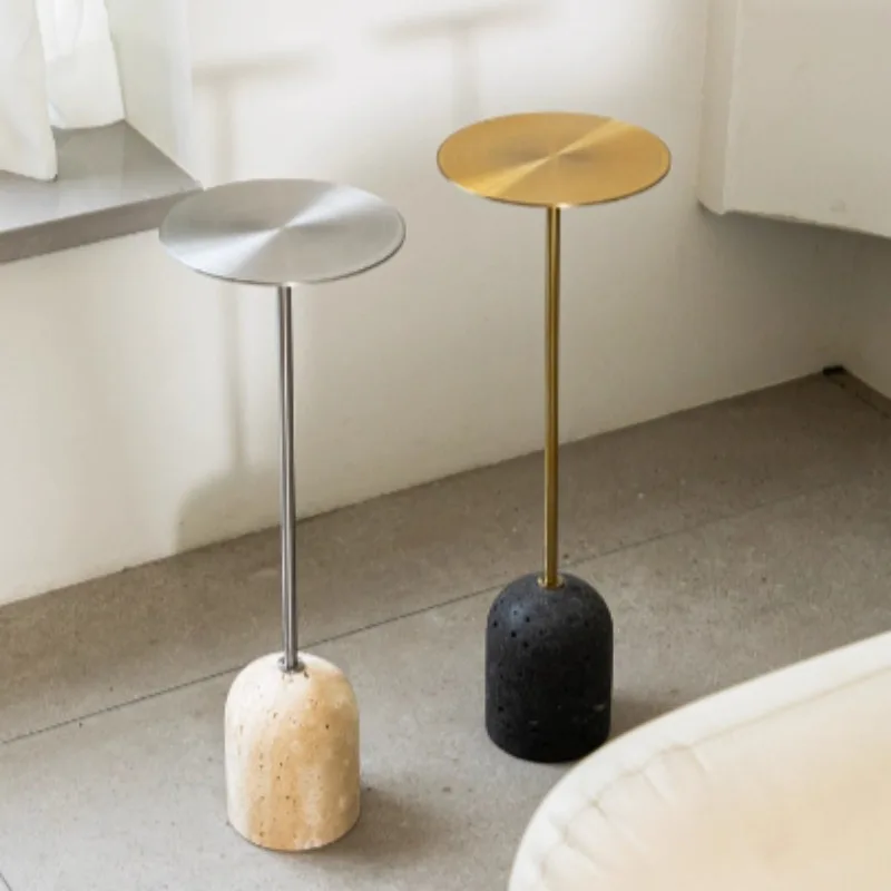 Modern Stainless Steel Art Sofa Tables Simple Multifunctional Bedroom Side Table Creative Luxury Relaxing Living Room Furniture - view 6