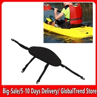 Kayak Back Support Kayak Backrest Professional Padded Comfortable Waterproof Canoe Backrest Support with Adjustable Strap Black