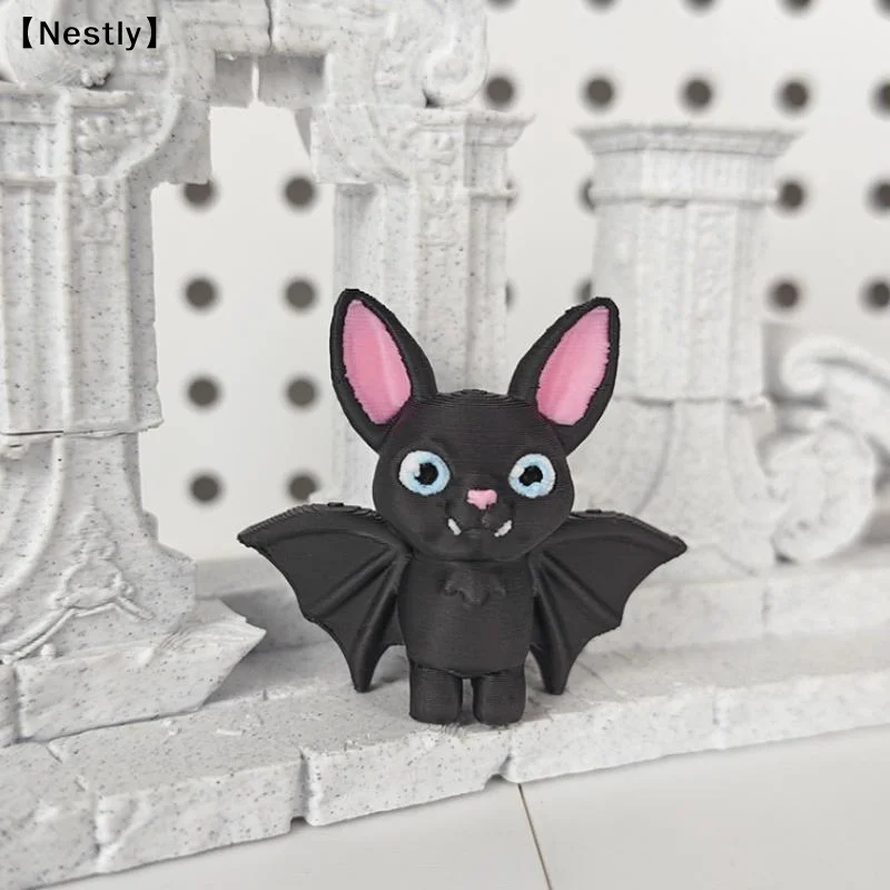 1/3/5Pcs Car Ornament Upside-Down Bat Statue Suitable For Home Desktop Decoration And Office Desk Display〔Nest〕