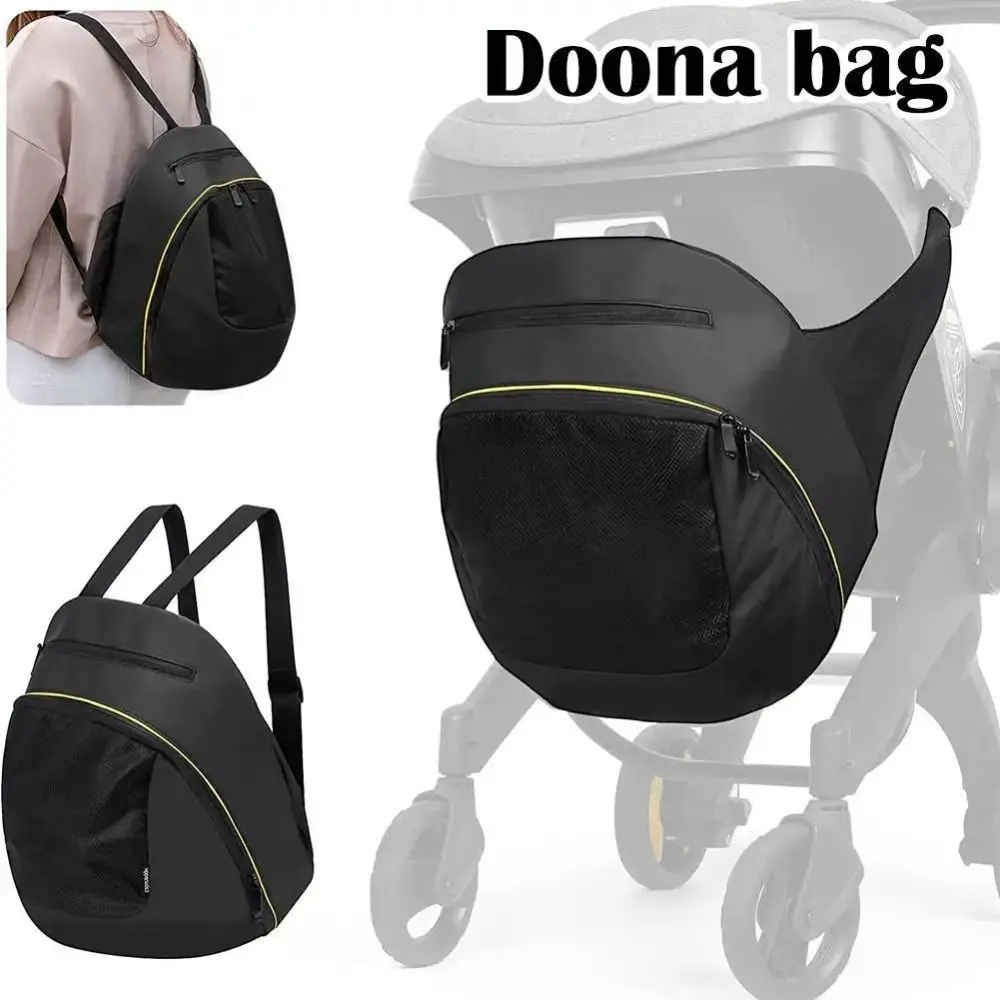 New 2 In 1 Mommy Storage Bag Black Waterproof Storage Case Large Capacity Diaper Bag Doona Stroller