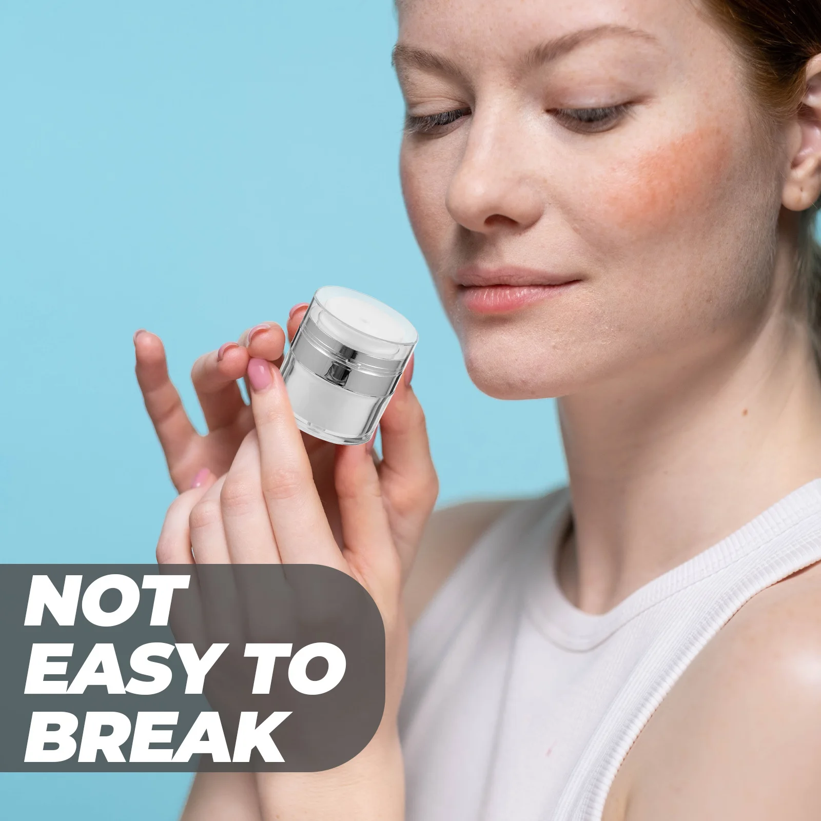 

3Pcs Multipurpose Airless Lotion Bottles Sturdy Pump Containers for Hand Cream Essential Oils Skincare Airless Lotion Jars