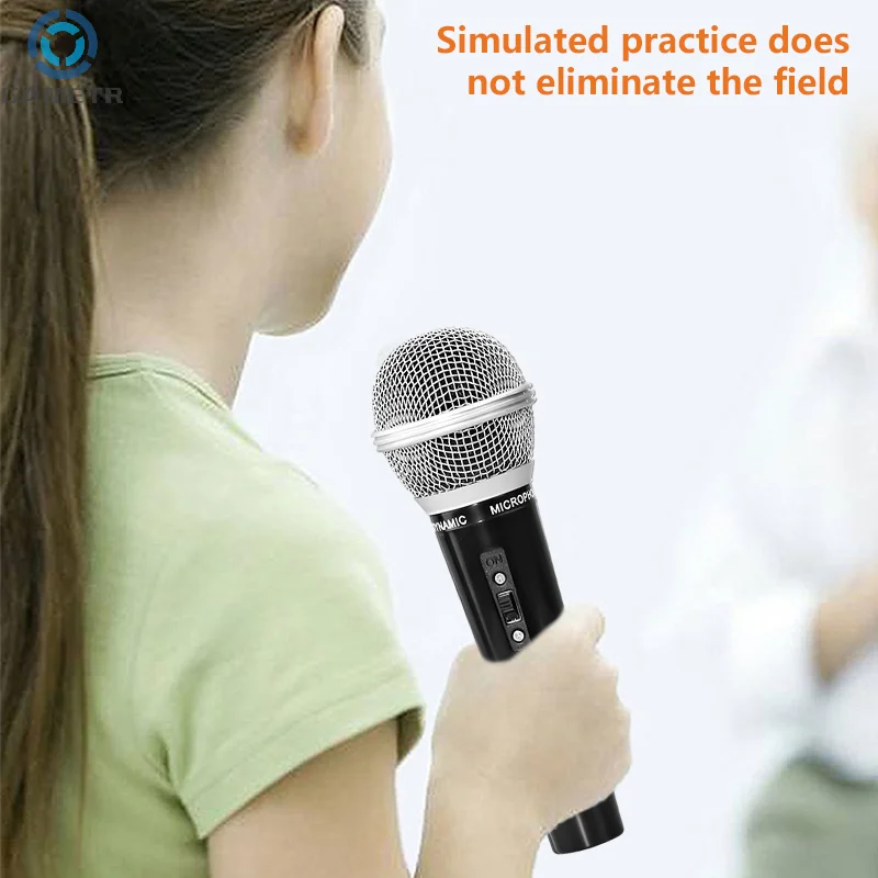 Children's Microphone Simulation Mic Model Media Interview Props Microphone Toys Educational For Kids Eloquence Performance Mic