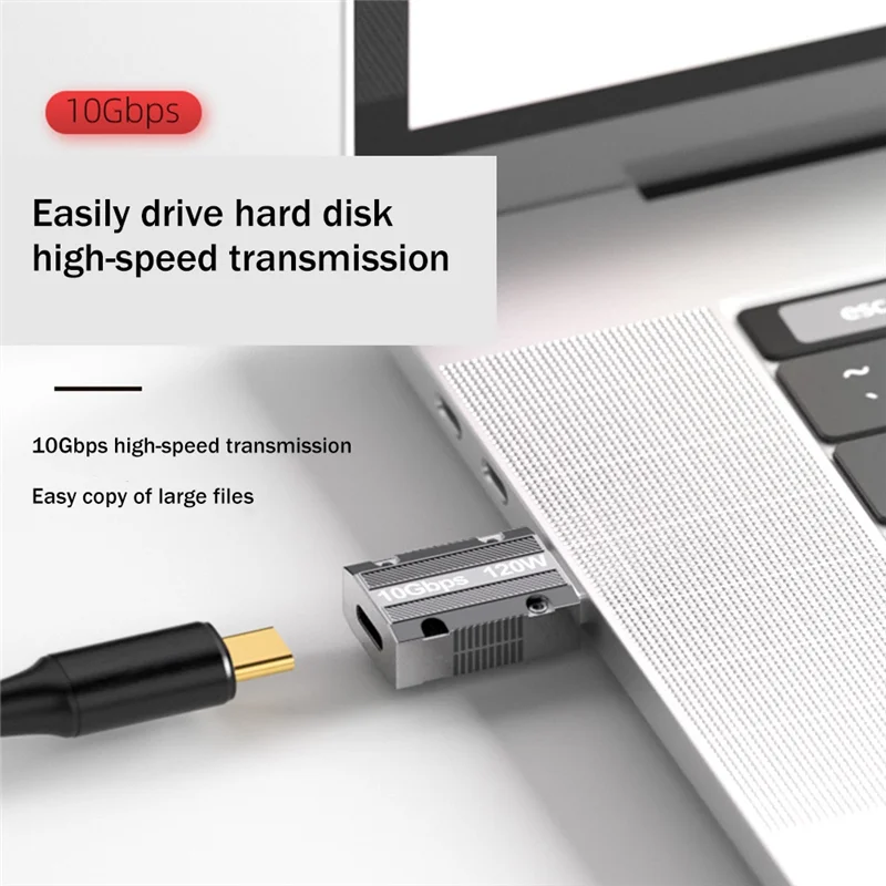 Type-C To USB Adapter 120W Fast Charging Converter 10Gbps Fast Data Transfer Notebook Charging Conversion Head