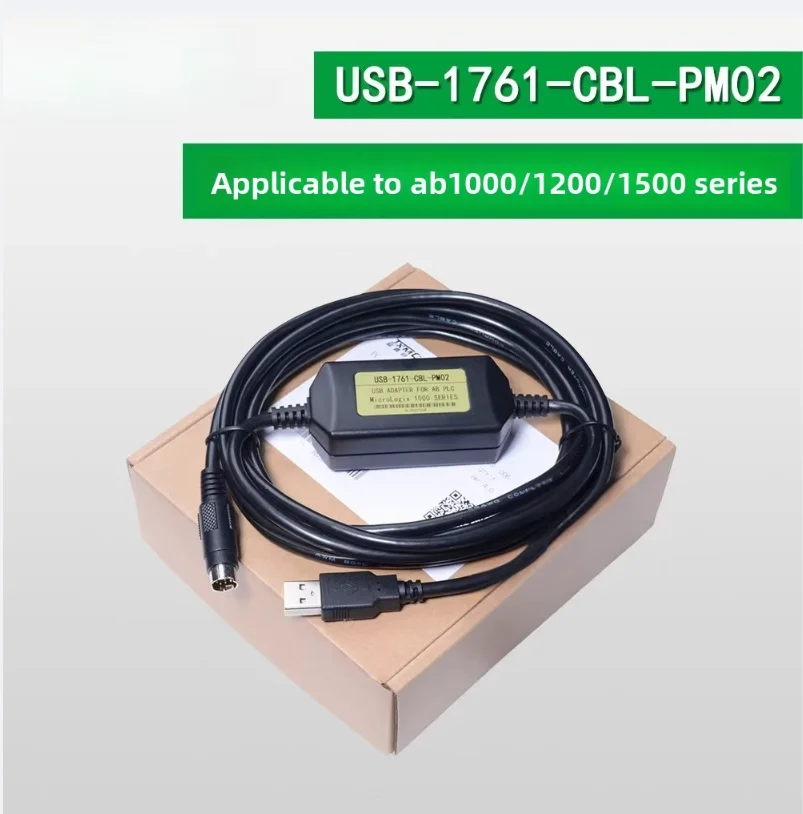 

USB-1761-CBL-PM02 Совместим с AB 1000/1200/1400 1762-L24 Кабель для загрузки программирования / 3M