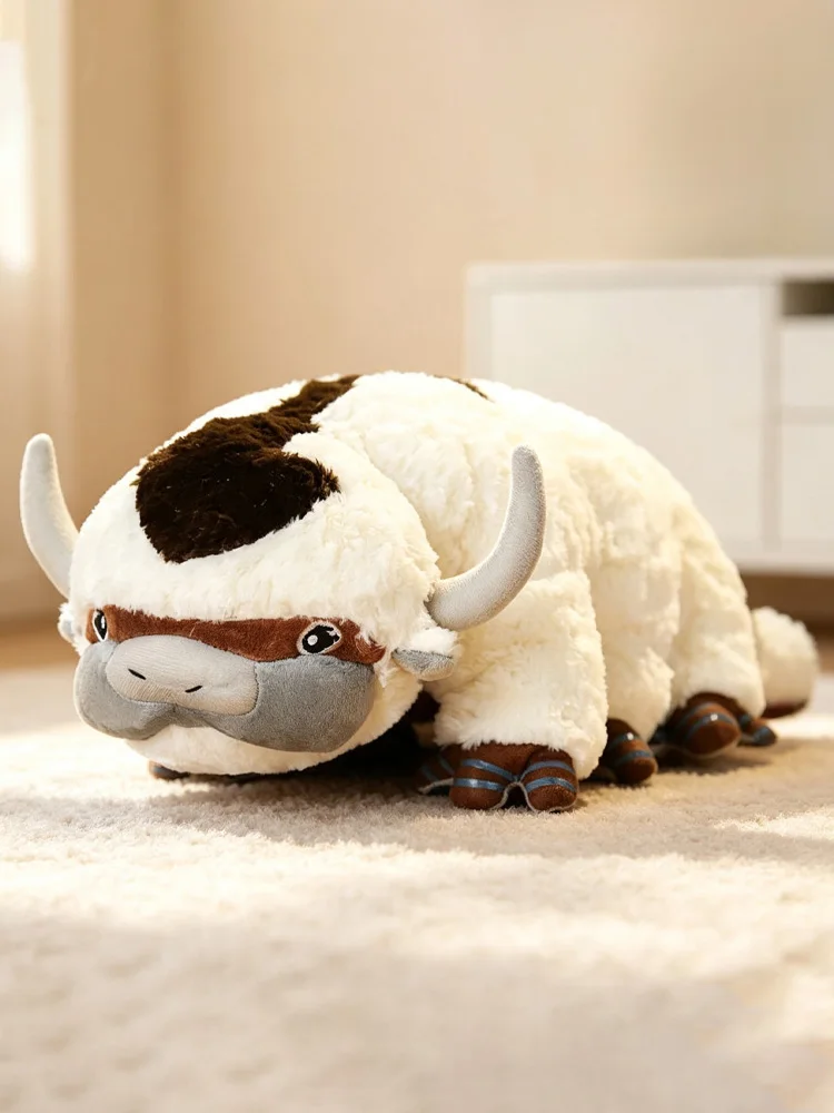 45 cm großes Rinder-Plüschtier, Cartoon-Animationsfigur, Accessoire, Kissen, weiches Appa-Rinder-Plüschspielzeug, dekorativer Artikel, Geschenke für Freunde