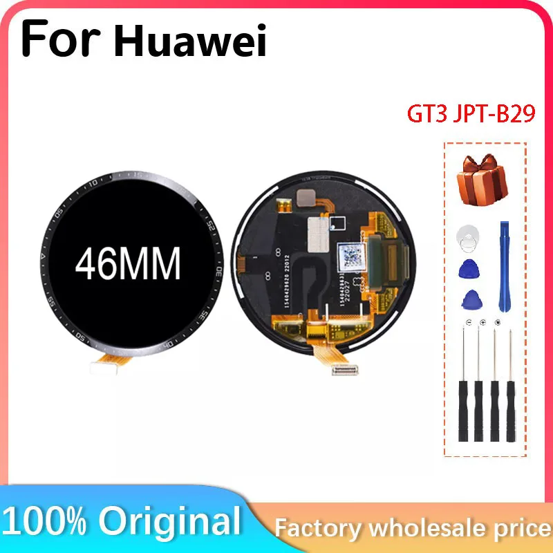 

For HUAWEI Watch GT3 JPT-B29 46mm LCD Display Screen Edgeless Frame Parts Replacement Repair Use